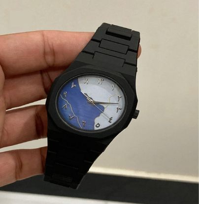 Arabic Aura Watch Light weight Fiber Wrist watch