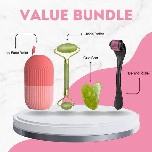 3 Pcs Combo Pack Jade Roller ice Roller Facial Massage derma Roller Pack Of 3 3 Pcs Combo Pack Jade Roller ice Roller Facial Massage derma Roller Pack Of 3
