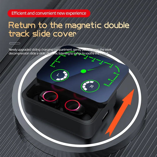 M90 Max TWS Wireless Earbuds – HiFi Stereo, 1200mAh Battery, Noise Canceling & Touch Control