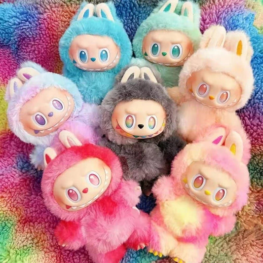Original Labubu Doll Clothes Heartbeat Macaron Baby Pendant Clothes Enamel Face Clothes Cartoon random color Decor Gifts