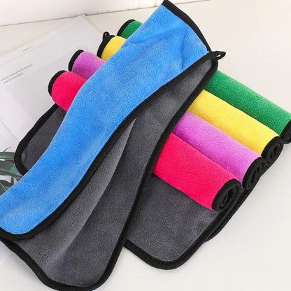 vSuper Absorption Car Wash Microfiber Towel Home Appliances Glass Cleaning Washing Clothes High Density Coral Velvet Wash Towel