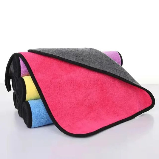 vSuper Absorption Car Wash Microfiber Towel Home Appliances Glass Cleaning Washing Clothes High Density Coral Velvet Wash Towel